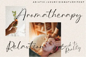 Asiatic Signature Script font