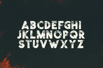 Visage Demolished font