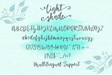 Light Shade - Script Font