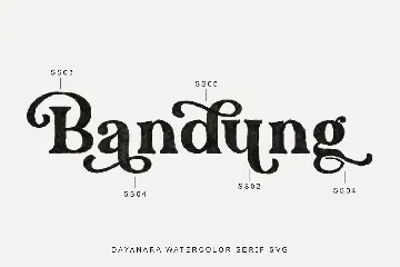 Dayanara - Watercolor SVG font