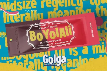 Golga - Unique Bold Display Font