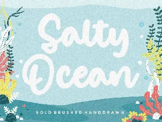 Salty Ocean Bold Brush Font