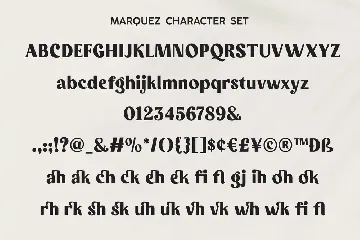 MARQUEZ font