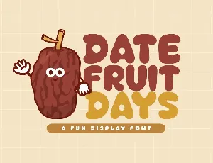 Date Fruit Days font