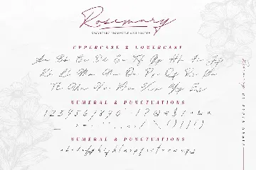 Rosemary Signature font