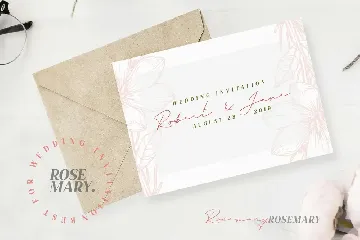 Rosemary Signature font