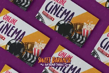 Sweet Darkness - Fun Display Typeface font