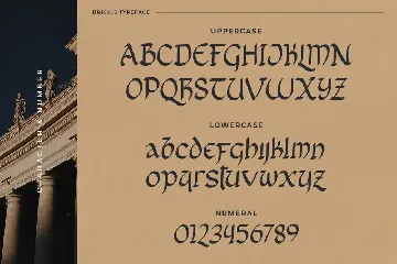 Bricius â€“ Display Celtic Typeface font