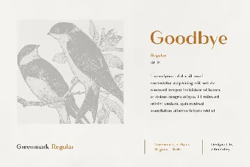 Greenmark - Handcrafted Sans Serif font