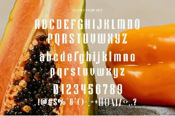 Glinken - Modern Condensed Sans Serif font