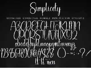 Simplicety font