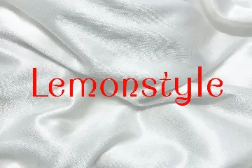 Lemonstyle font