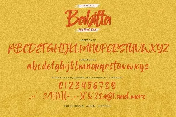 Babitta - Fun Brush Font