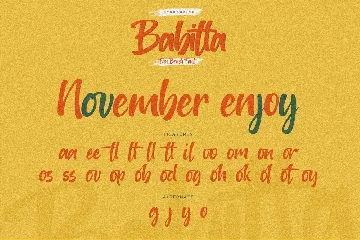 Babitta - Fun Brush Font