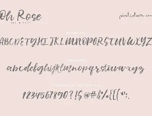 Oh Rose Font