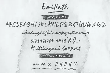 Emillath font