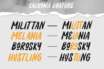 Caligonia - Casual Display Typeface font