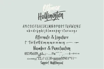 Ottmar Hallington - A Script Font