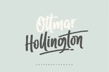 Ottmar Hallington - A Script Font