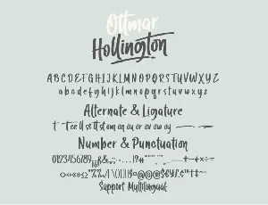 Ottmar Hallington - A Script Font