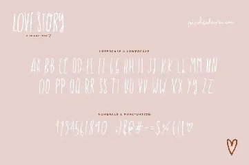 Love Story Skinny Font