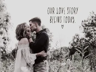 Love Story Skinny Font