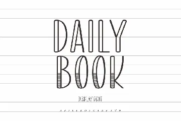 Daily Book - A Display Font