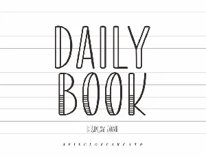 Daily Book - A Display Font