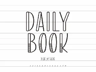 Daily Book - A Display Font