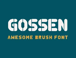 Gossen - Modern Sans Serif font