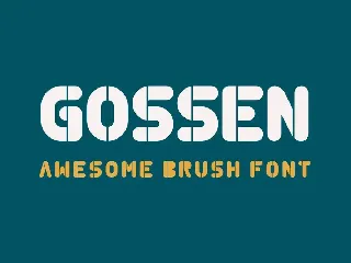 Gossen - Modern Sans Serif font