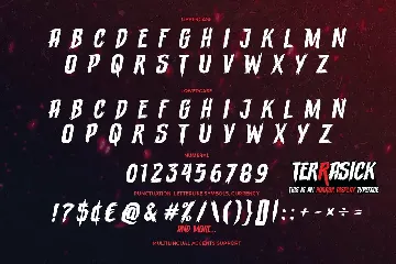 TERRASICK - Horror Brush Typeface font