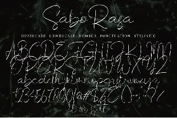 Saborasa font