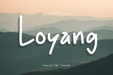 Loyang Handwritten Typeface font