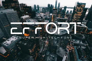 Effort font