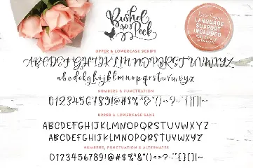 Bushel & Peck Fonts + Dingbats