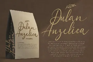 Dulan Anzelica - Signature Script Font