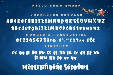 Hello Snow font