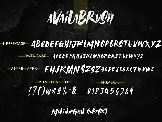 AvailaBrush Brush Font