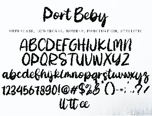 Port Beby font