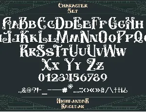 Highlander font