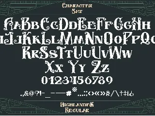 Highlander font