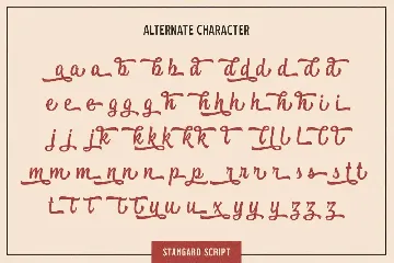 Stangard font