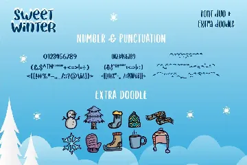 Sweet Winter - Layered Font Duo