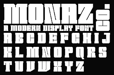 Monaz - A Modern Display Font