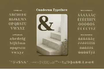 Conderon font