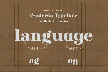 Conderon font