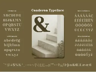 Conderon font