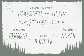 Mystic Forest - Distressed Font