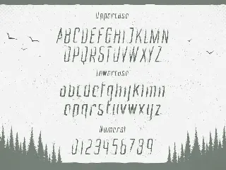 Mystic Forest - Distressed Font